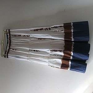 Mossimo dutti women's 3 tiered tie dye skirt size large